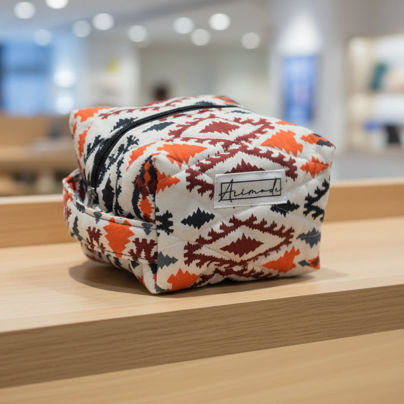 Quilted MakeUp/ Accessory Bag