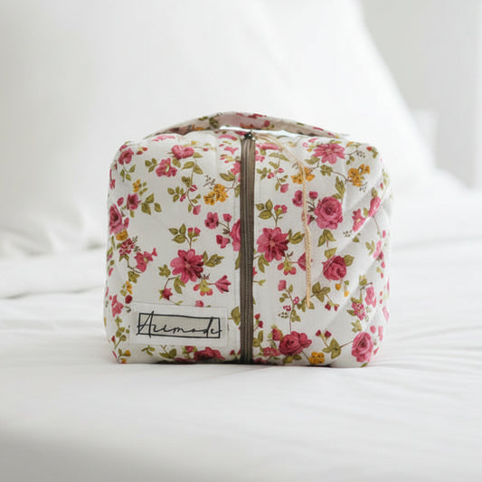 Quilted MakeUp/ Accessory Bag