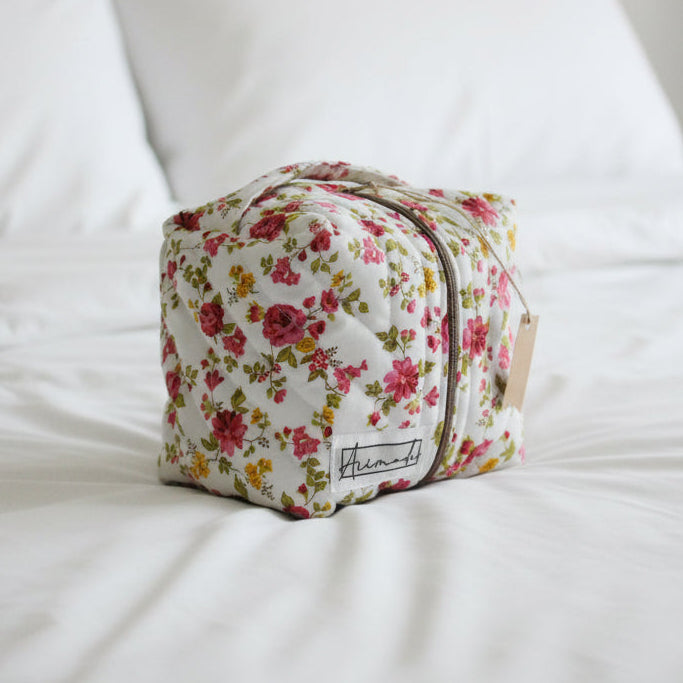 Quilted MakeUp/ Accessory Bag