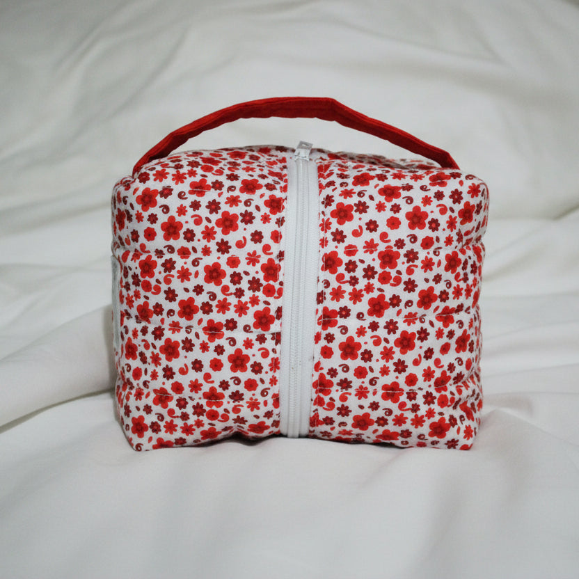 Quilted MakeUp/ Accessory Bag