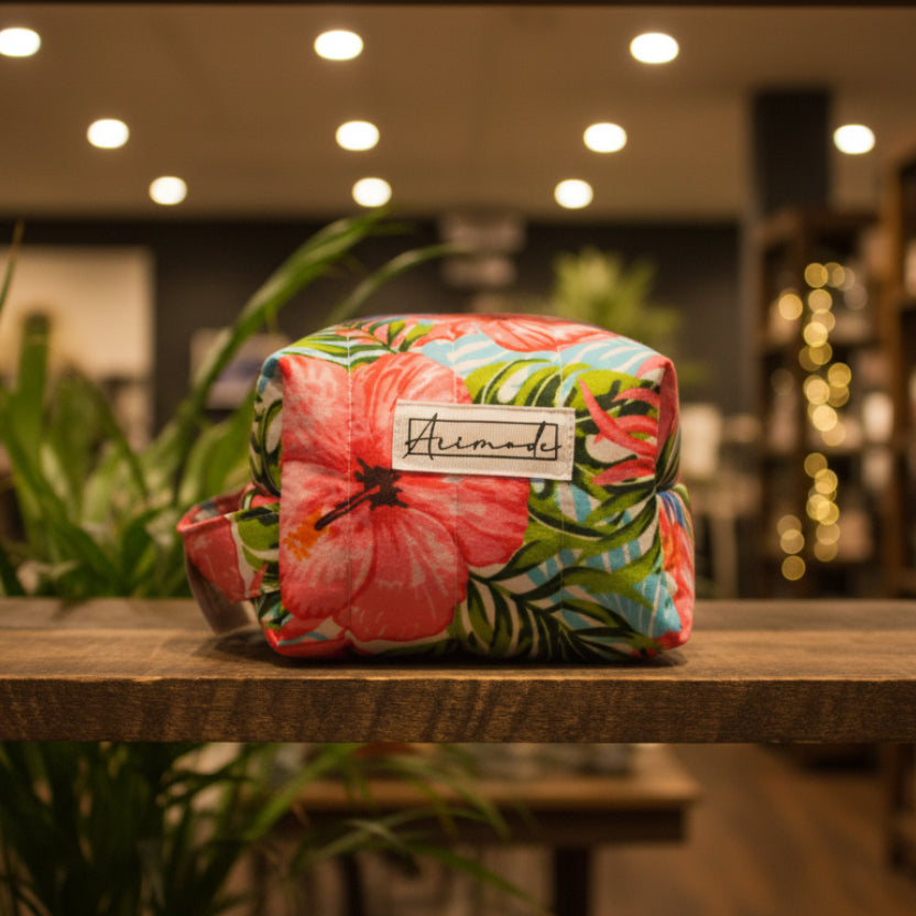 Quilted MakeUp/ Accessory Bag