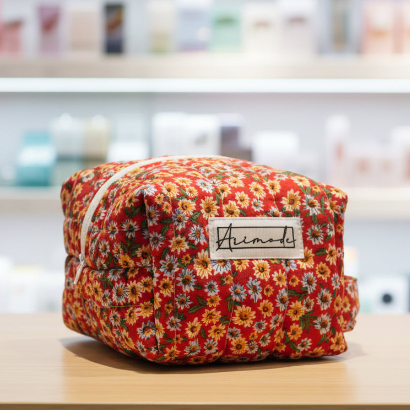 Quilted MakeUp/ Accessory Bag