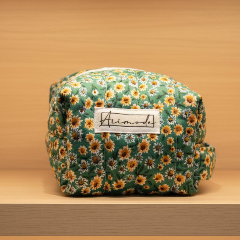 Quilted MakeUp/ Accessory Bag
