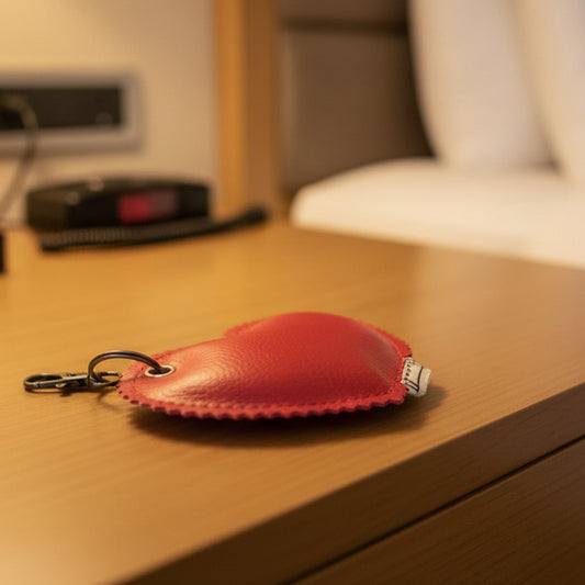 Heart Keychains with text