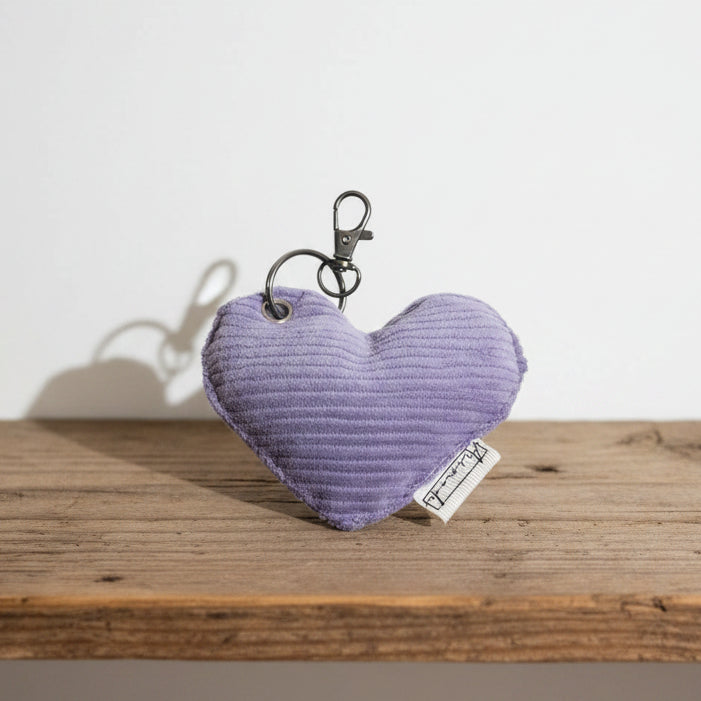 Heart Keychains with text