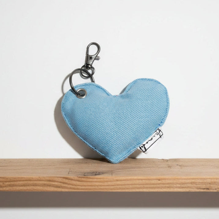 Heart Keychains with text