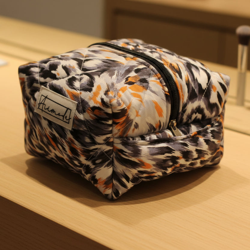 Quilted MakeUp/ Accessory Bag