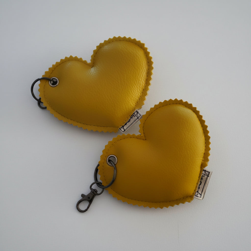Heart Keychains with text